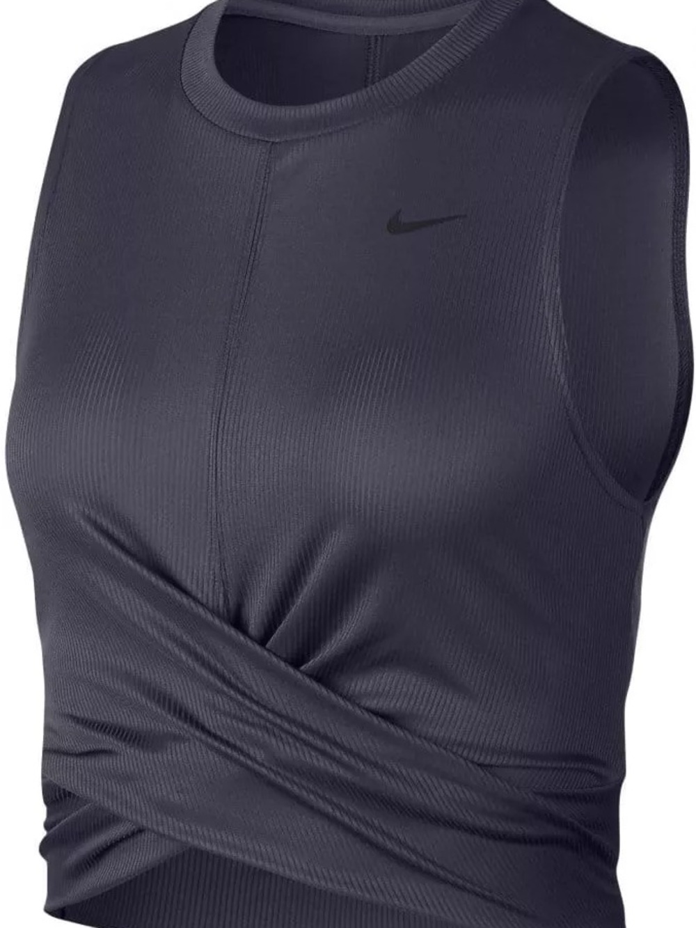 Nike Dri-Fit Women's Charcoal Twist-Front Athletic Tank